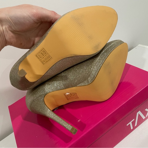 Champagne glitter high heels - Picture 3 of 4